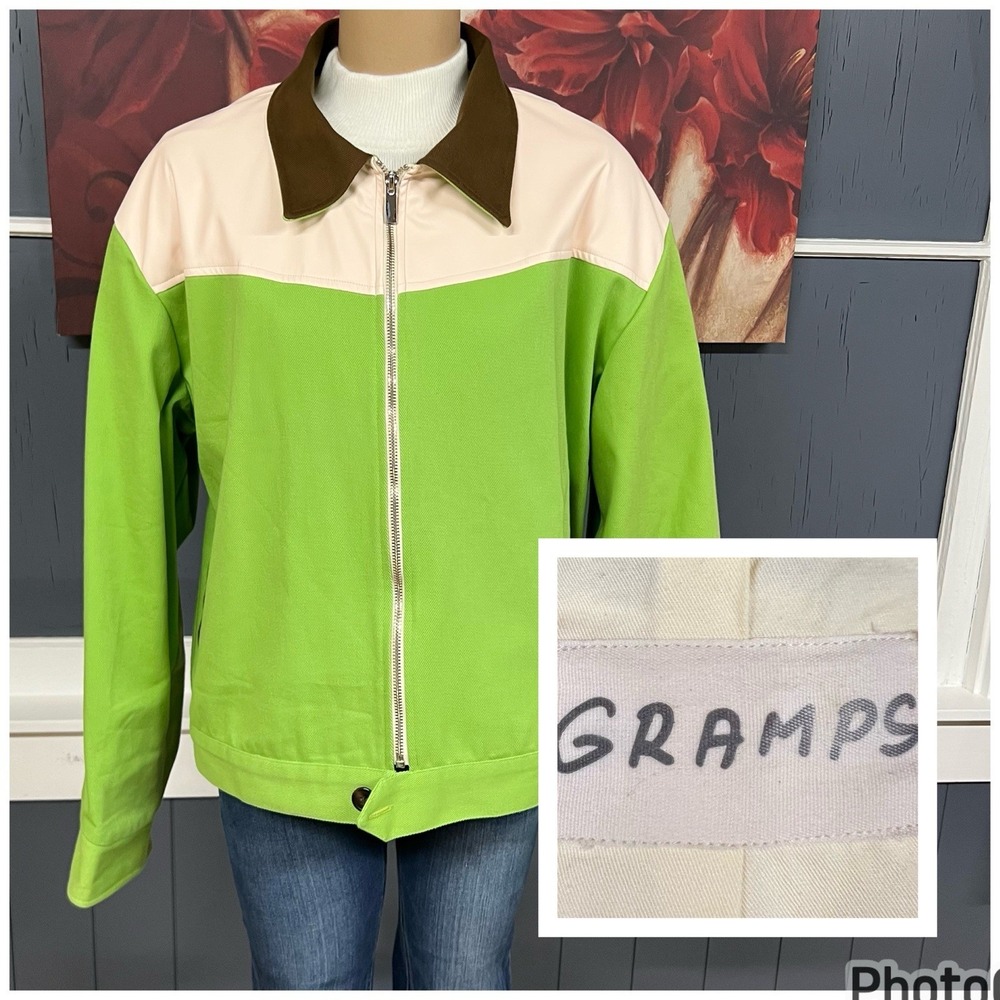 Gramps Collection Western Jacket Women's (US-XL) (EU-XXL) Full Zip Denim‎ Cotton
